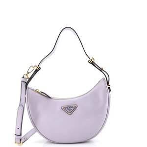 Prada Arque Half Moon Hobo Leather #241394P24B